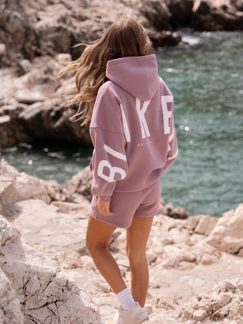 Dusty Pink Blakely Isabel Oversized Hoodie | LUW146053