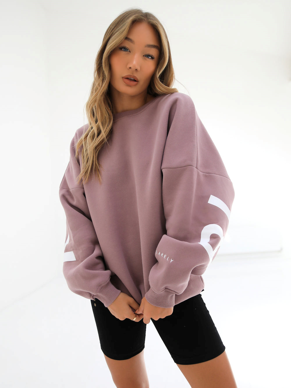 Dusty Pink Blakely Isabel Oversized Jumper | XME068451