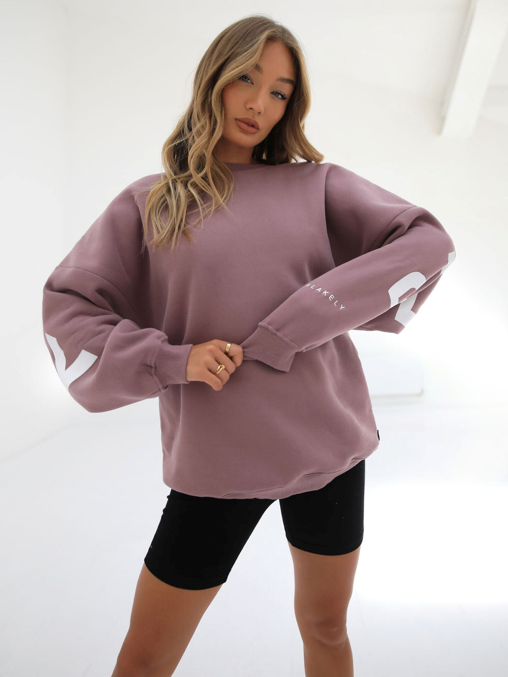 Dusty Pink Blakely Isabel Oversized Jumper | XME068451