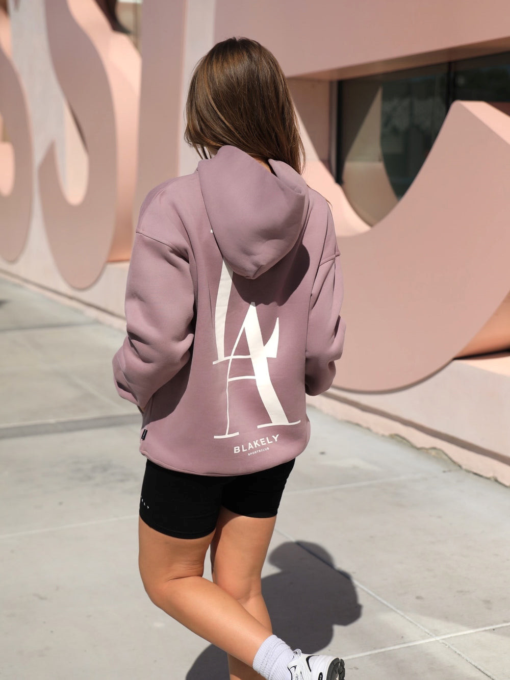 Dusty Pink Blakely Studio Relaxed Hoodie | BYJ768301