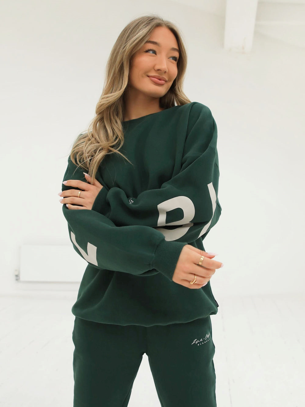 Forest Green Blakely Life & Style Isabel Oversized Jumper | CXR527934