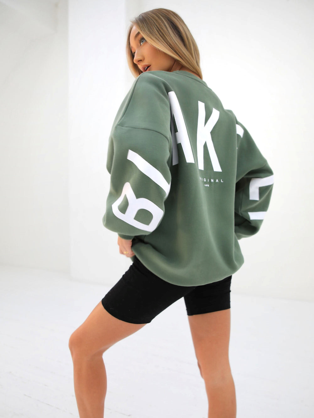 Green Blakely Isabel Oversized Jumper | GAN430862