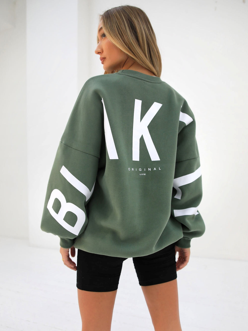 Green Blakely Isabel Oversized Jumper | PRQ843567