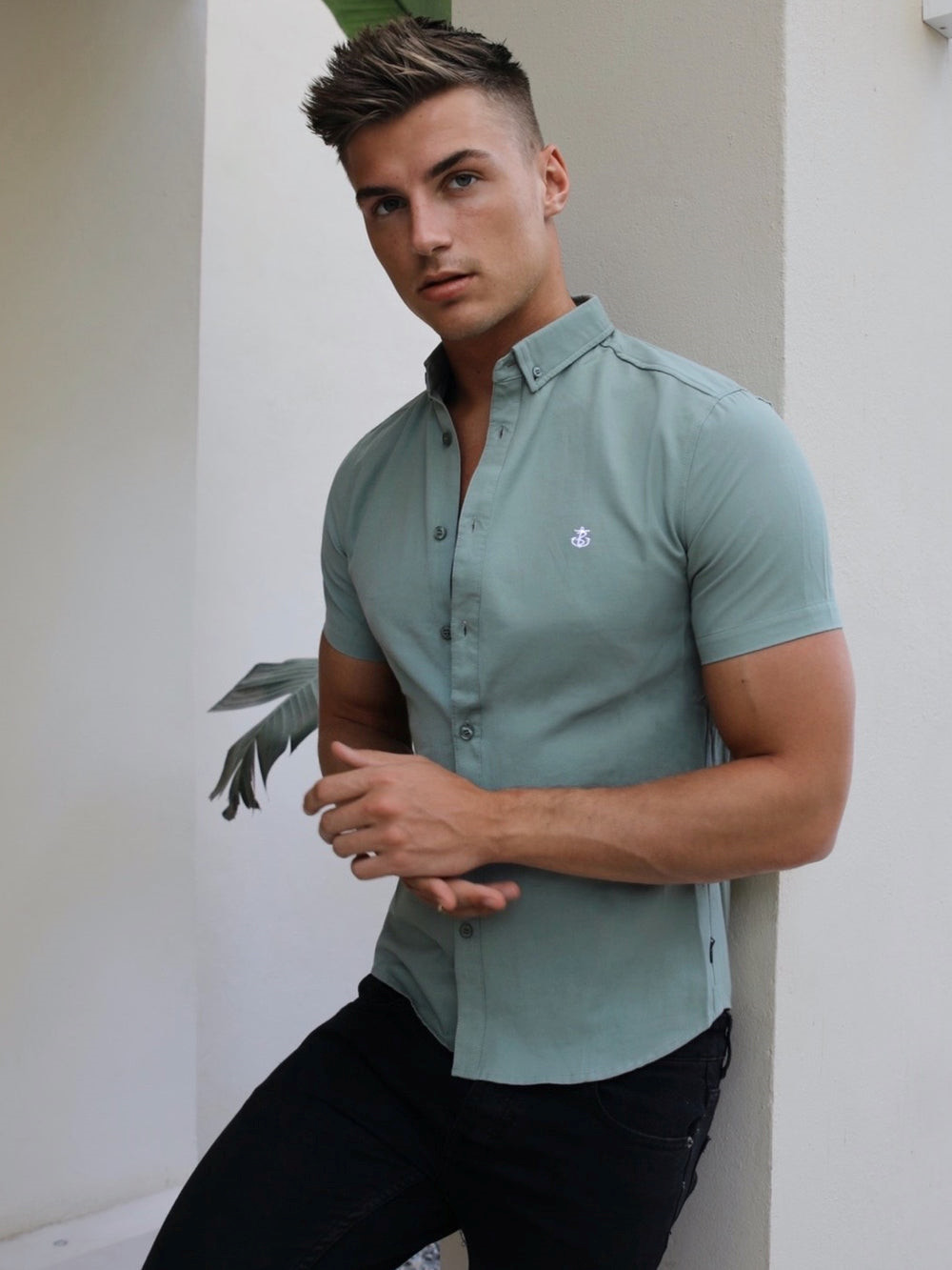 Green Blakely Pretoria Short Sleeve Shirt | VKT602841