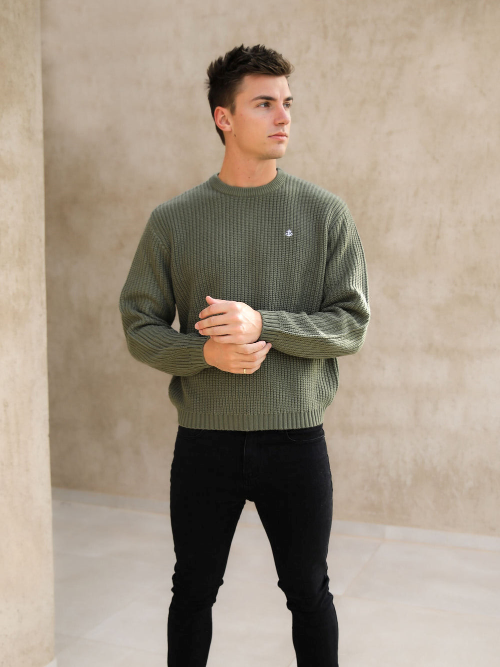 Green Blakely Stanton Knit Jumper | ODF645138