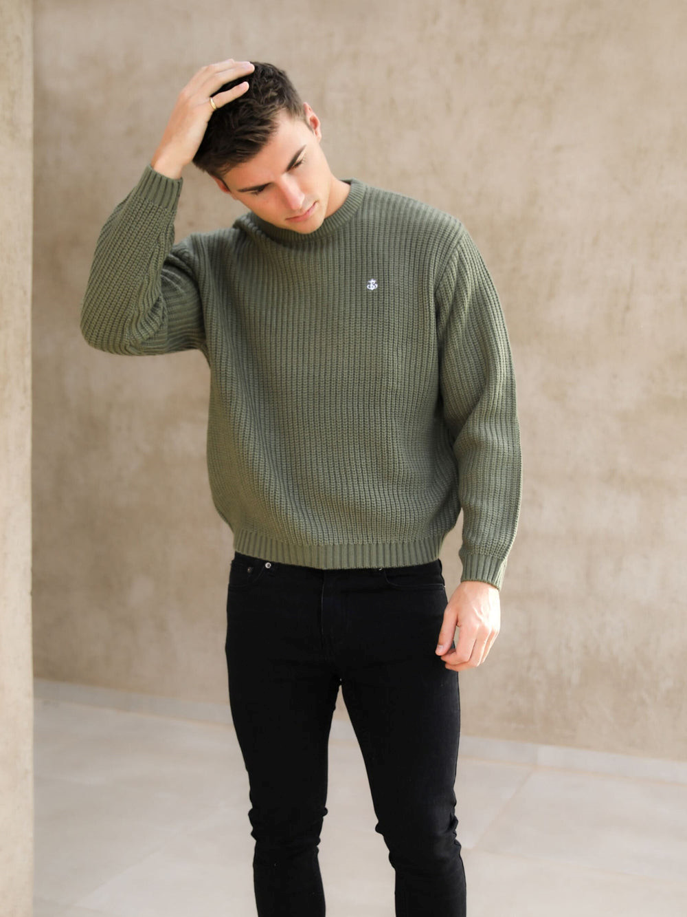 Green Blakely Stanton Knit Jumper | ODF645138