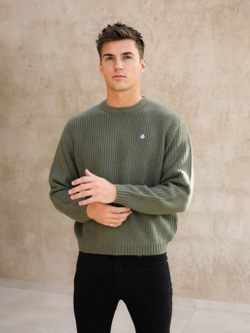 Green Blakely Stanton Knit Jumper | ODF645138