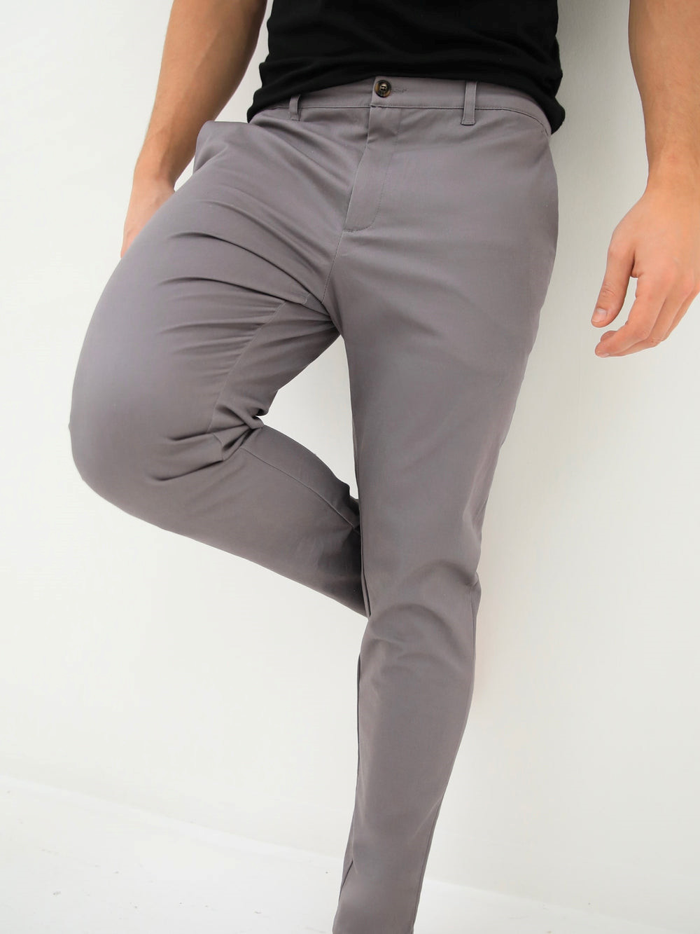 Grey Blakely Cavill Slim Fit Tailored Chinos | XMJ168593