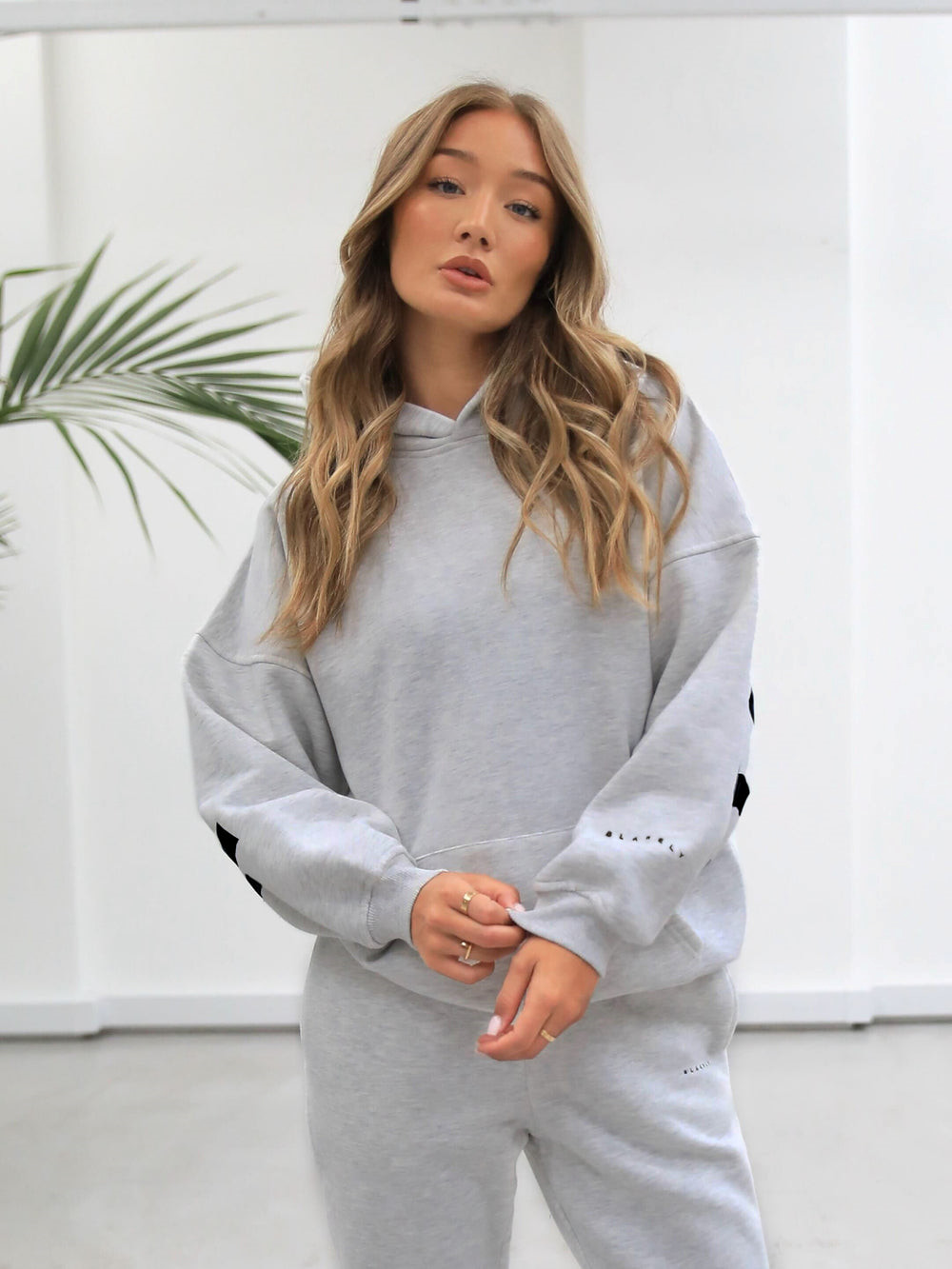 Grey Blakely Isabel Oversized Hoodie | SEJ790381