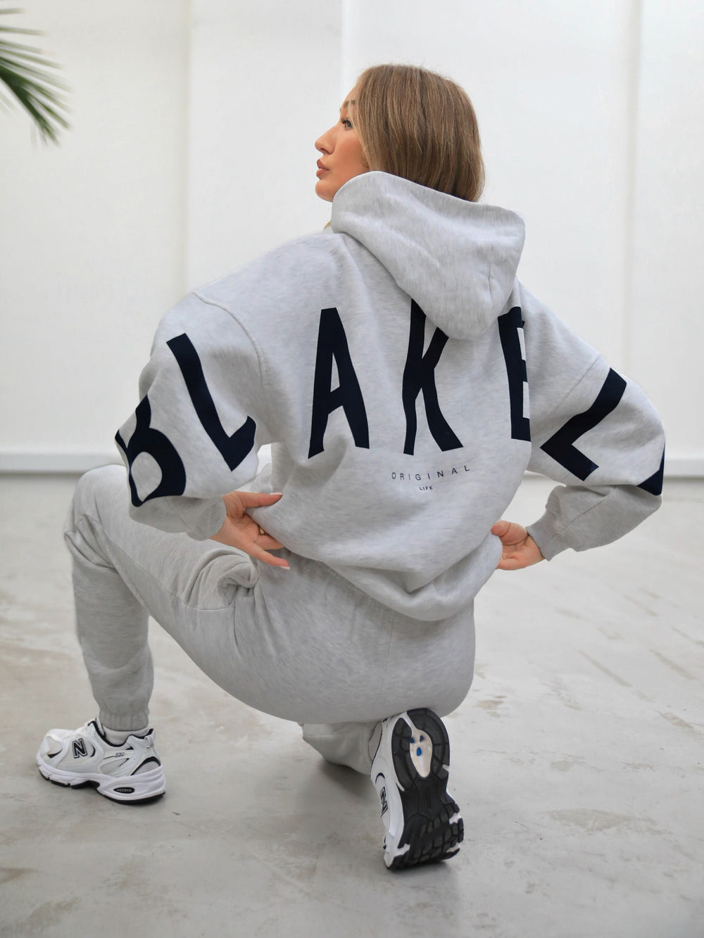 Grey Blakely Isabel Oversized Hoodie | SEJ790381