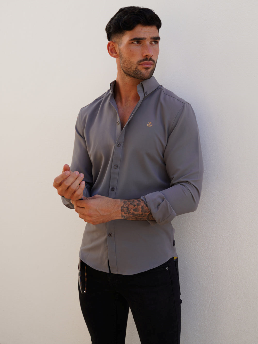 Grey Blakely Jenson Shirt | VPR382945