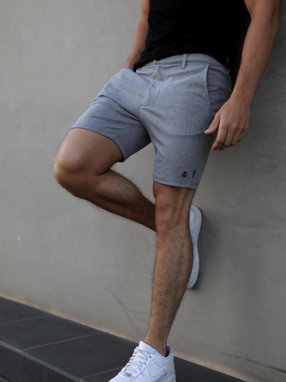 Grey Blakely Sorrento Stretch Fit Shorts | VSU907251