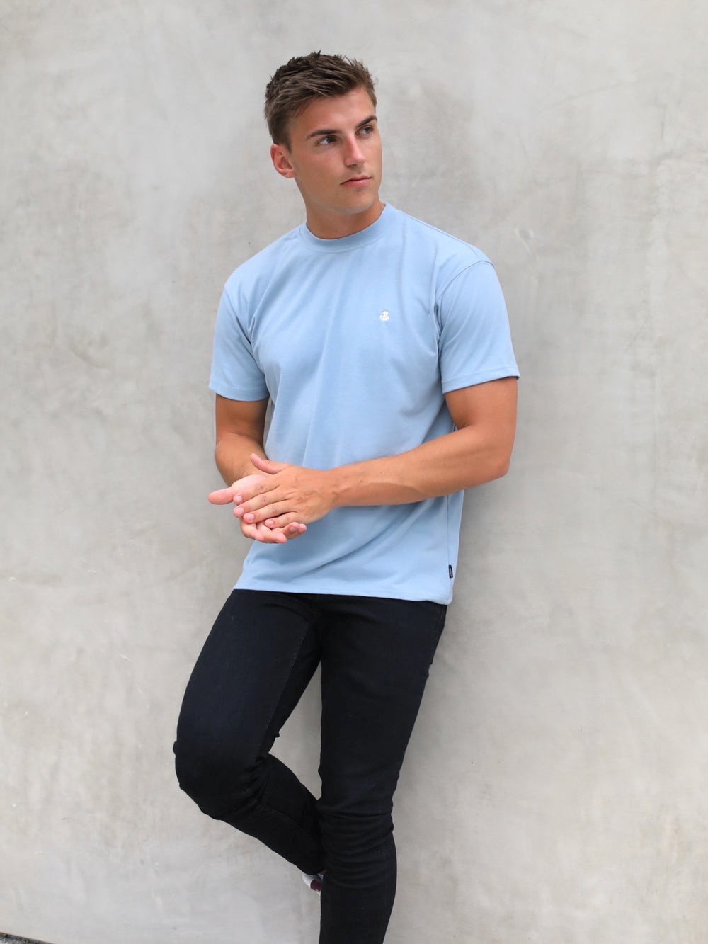 Ice Blue Blakely Anchor Relaxed T-Shirt | ZRC274593