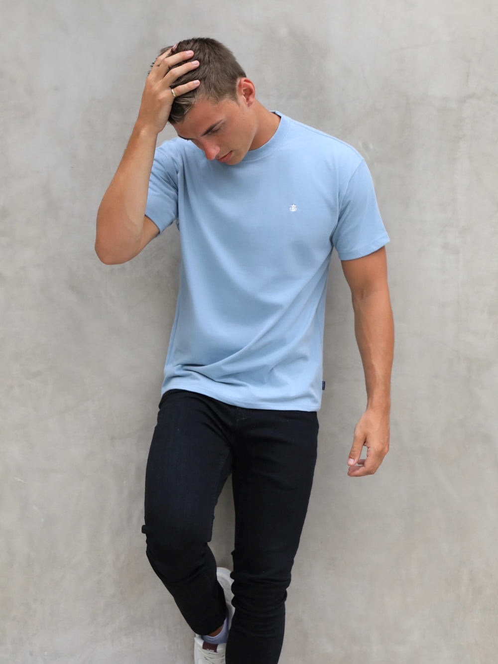 Ice Blue Blakely Anchor Relaxed T-Shirt | ZRC274593