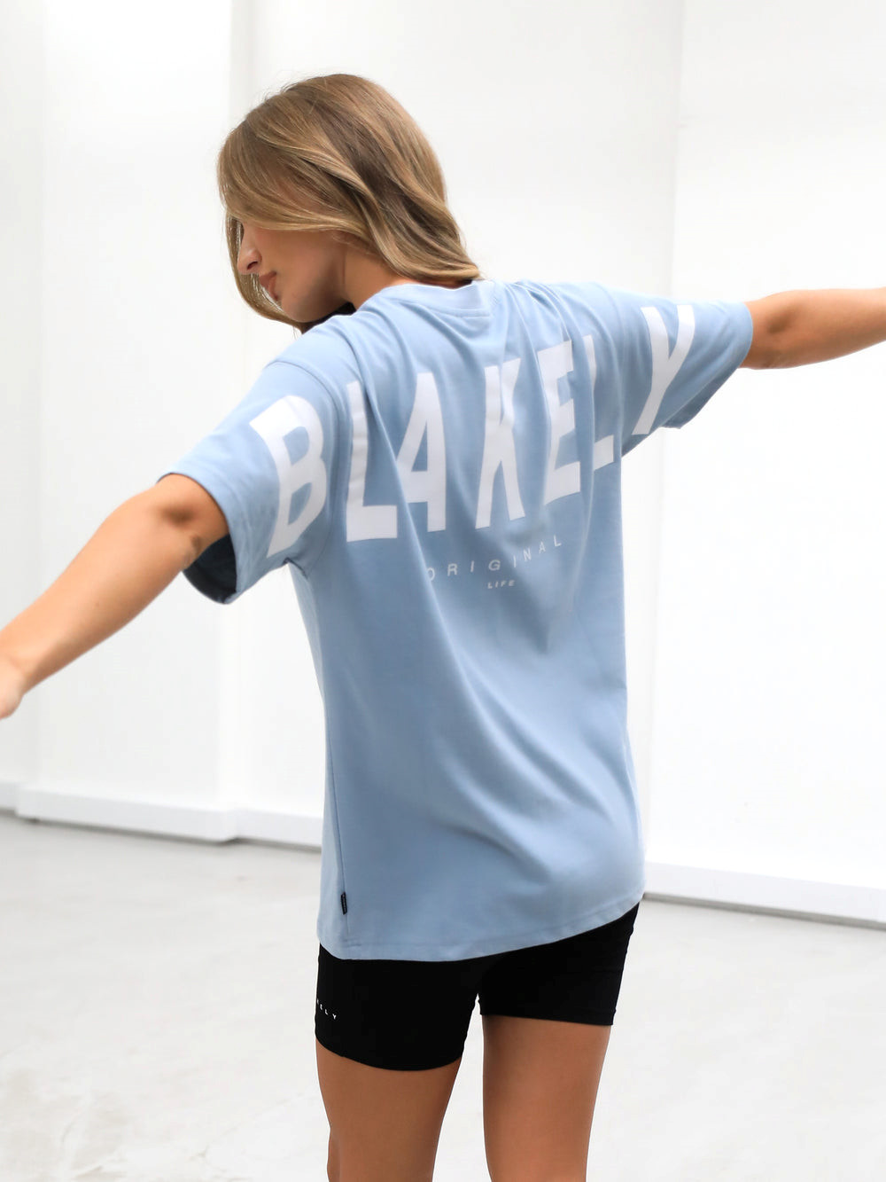 Ice Blue Blakely Isabel Oversized T-Shirt | IFJ658391