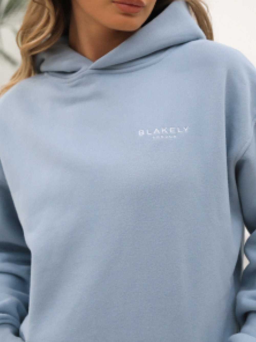 Ice Blue Blakely Universal Women's Relaxed Hoodie | YEX547180