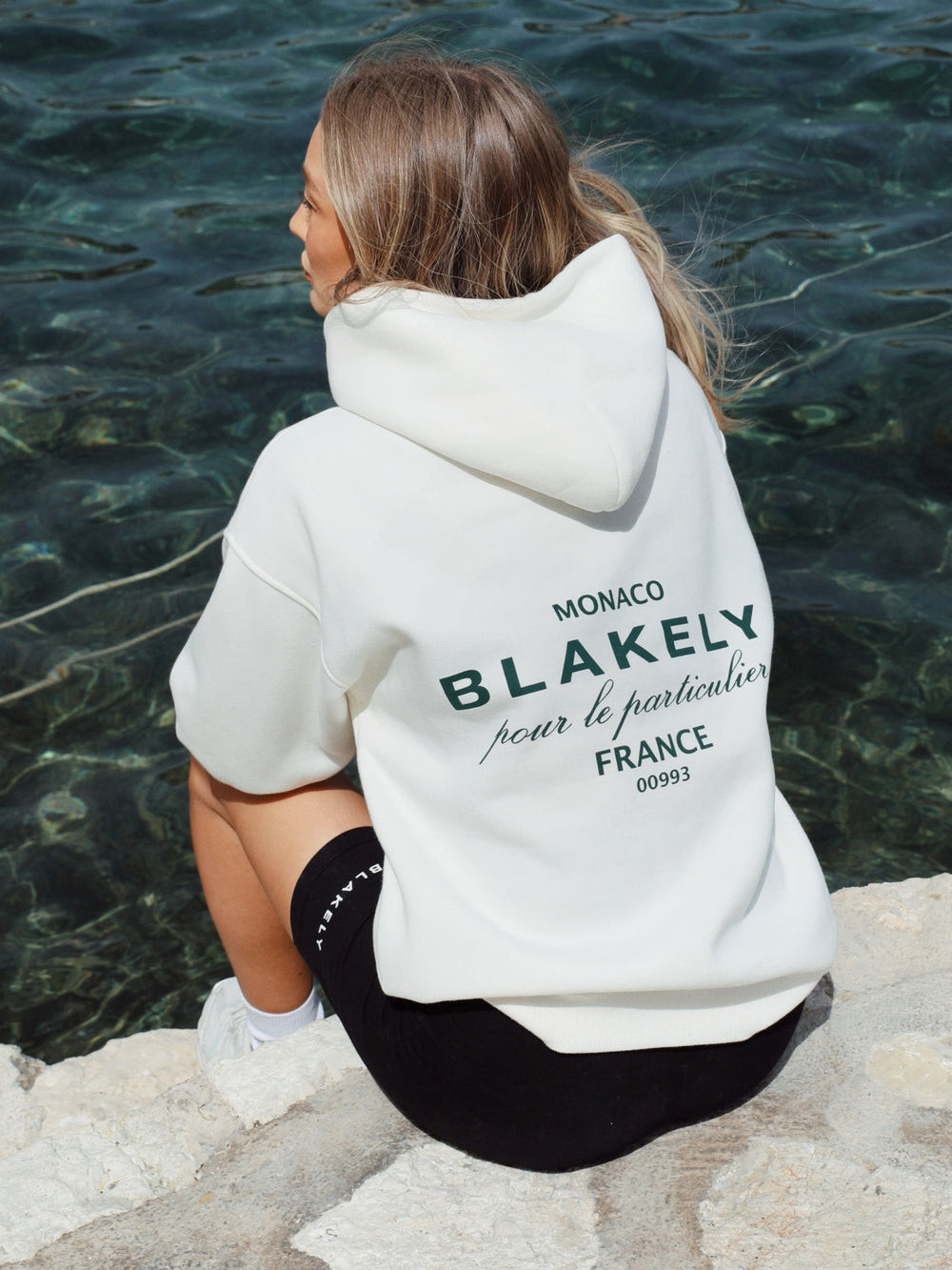 Ivory Blakely Monaco Women's Relaxed Hoodie | YRQ543617