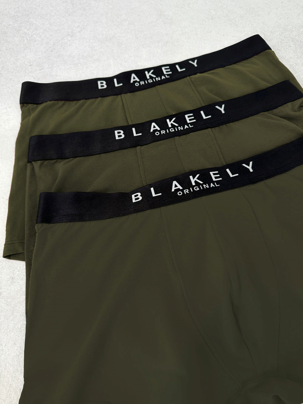 Khaki Green 3 Pack Blakely BLK Boxers | IXP621985