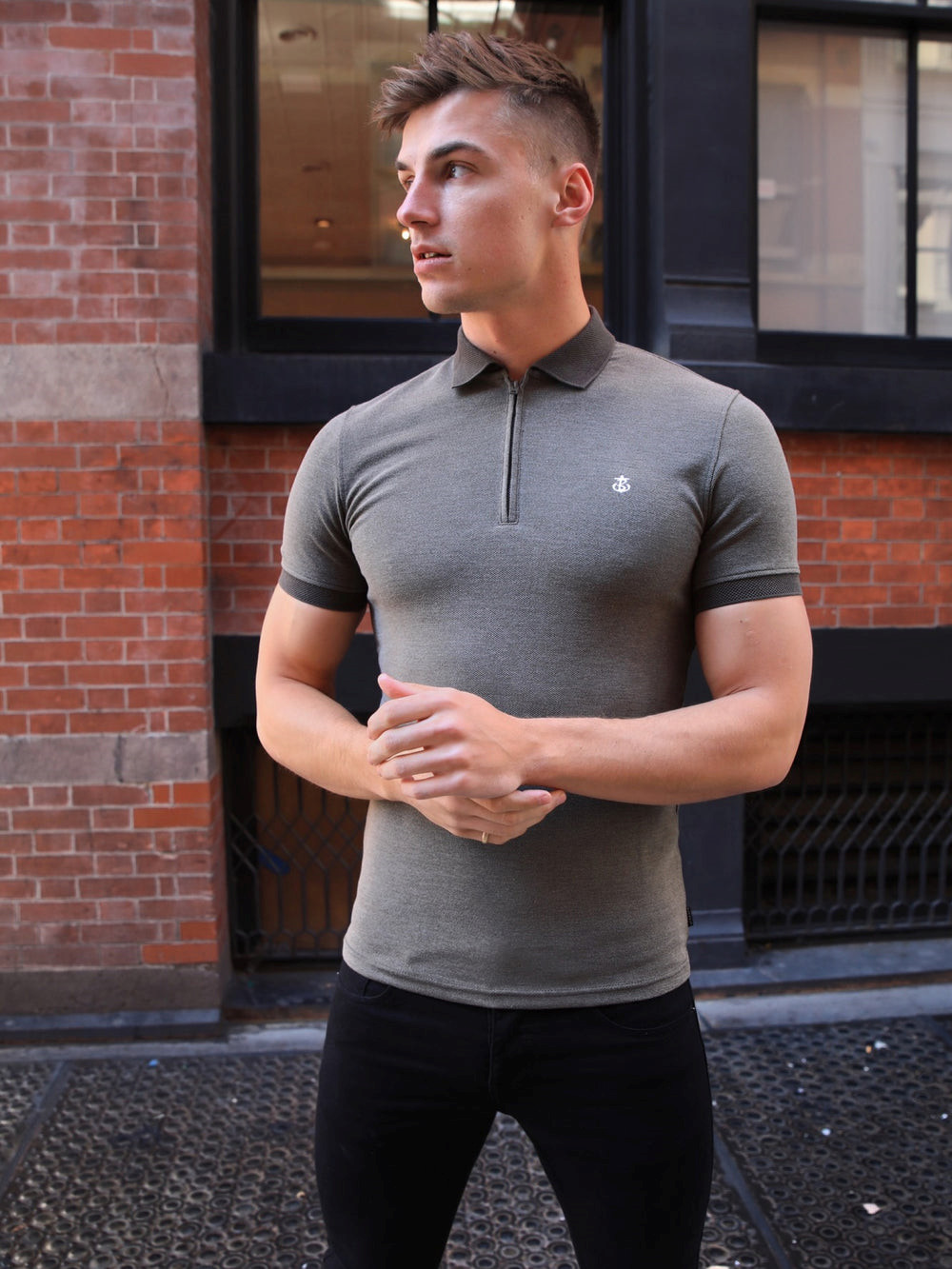 Khaki Green Blakely Aspen Polo | XYT561023