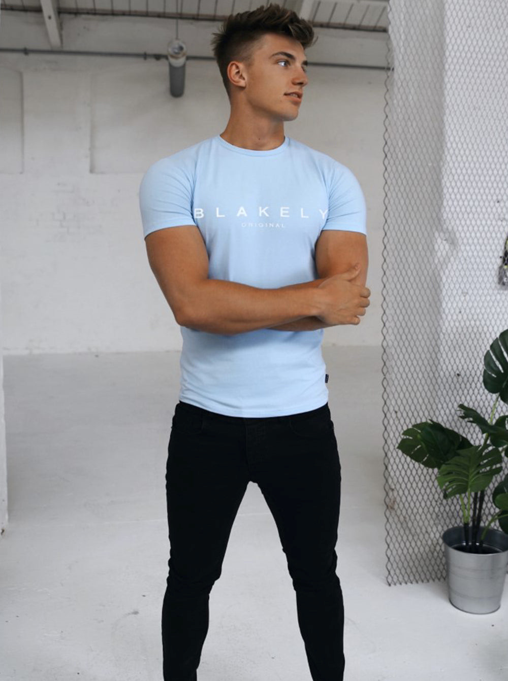 Light Blue Blakely Ocean T-Shirt | HIY783625