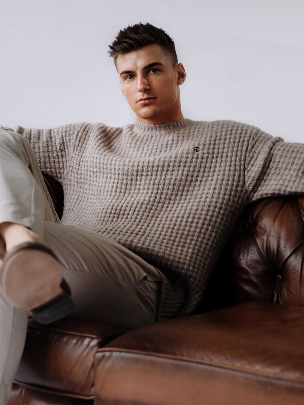 Light Brown Blakely Burford Knit Jumper | FIQ936140