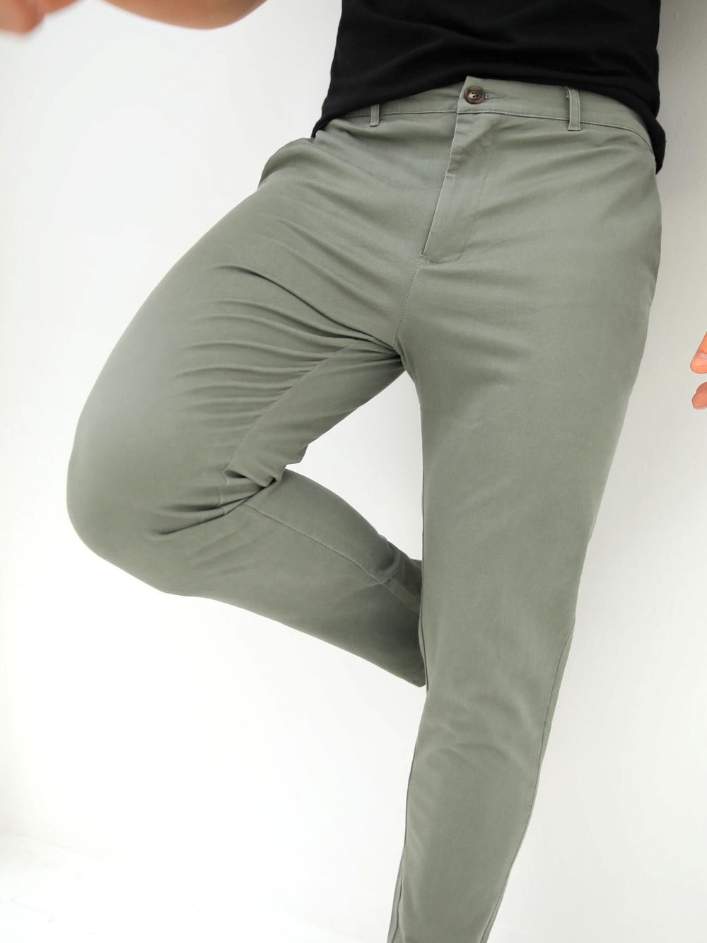 Light Green Blakely Sloane Stretch Fit Chinos | MBH028953