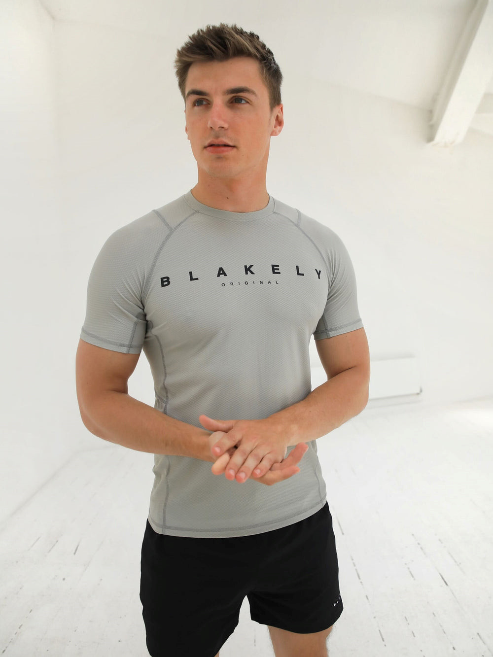 Light Grey Blakely Apex Active T-Shirt | GQL872901