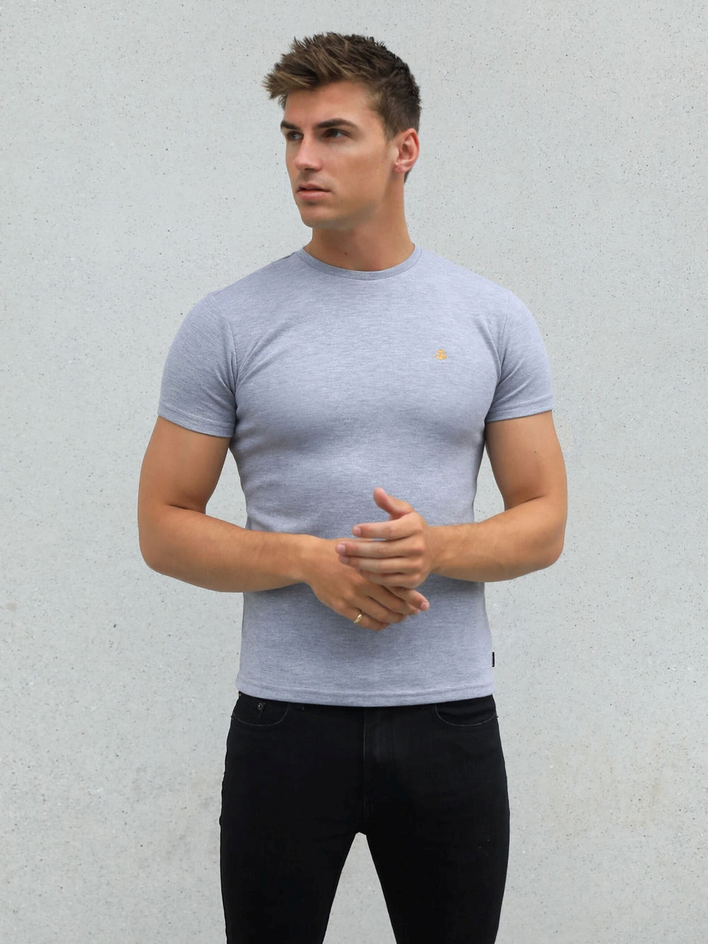 Marl Grey Blakely Recco T-Shirt | AQO892103