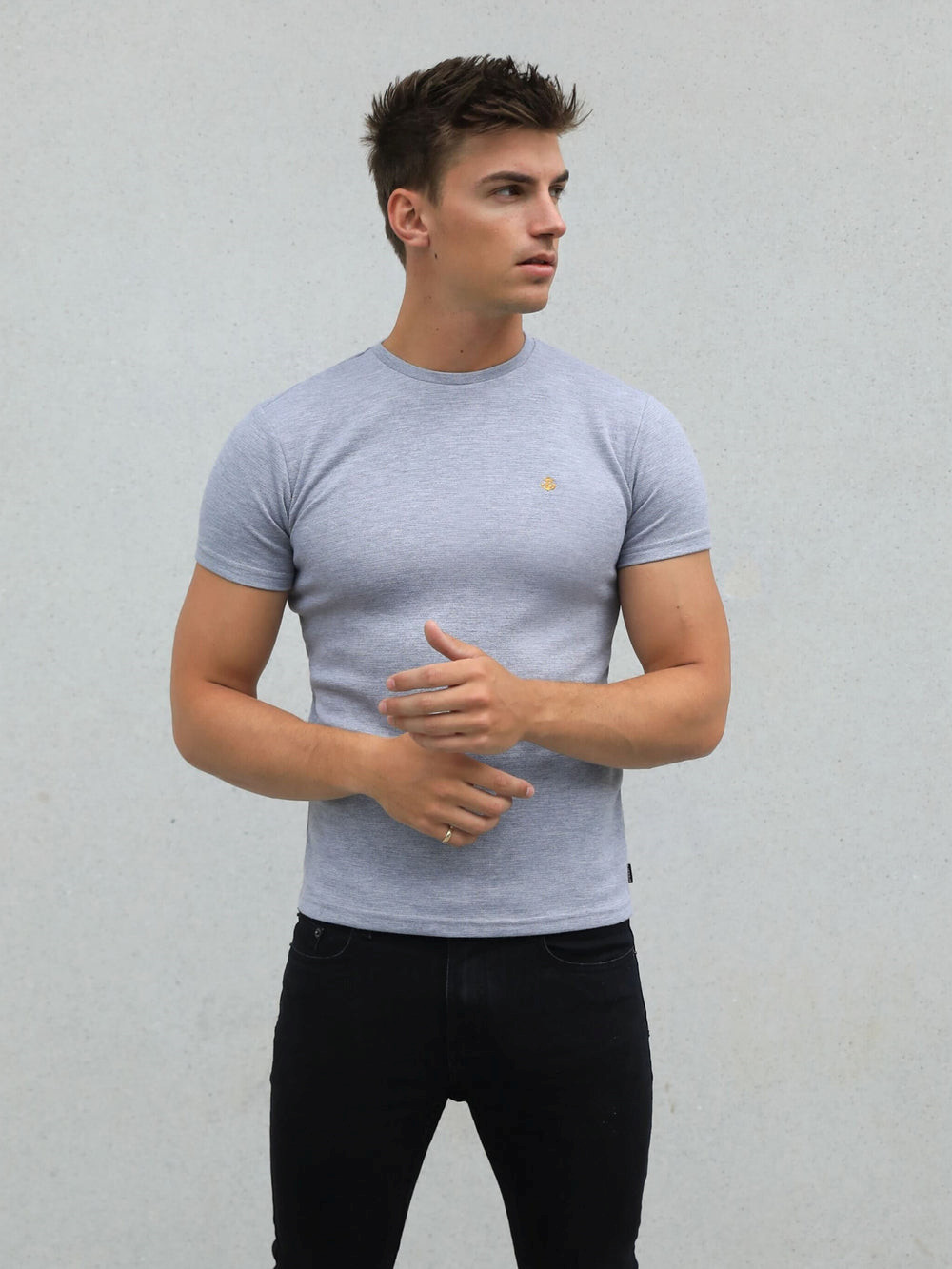 Marl Grey Blakely Recco T-Shirt | AQO892103