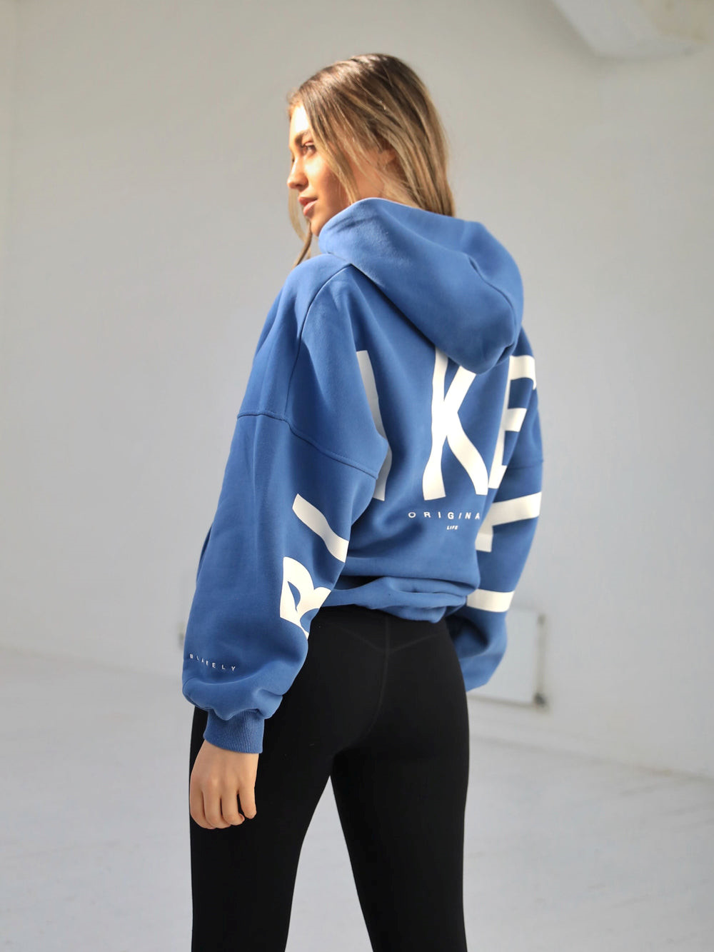 Mid Blue Blakely Members Isabel Oversized Hoodie | SBX486520