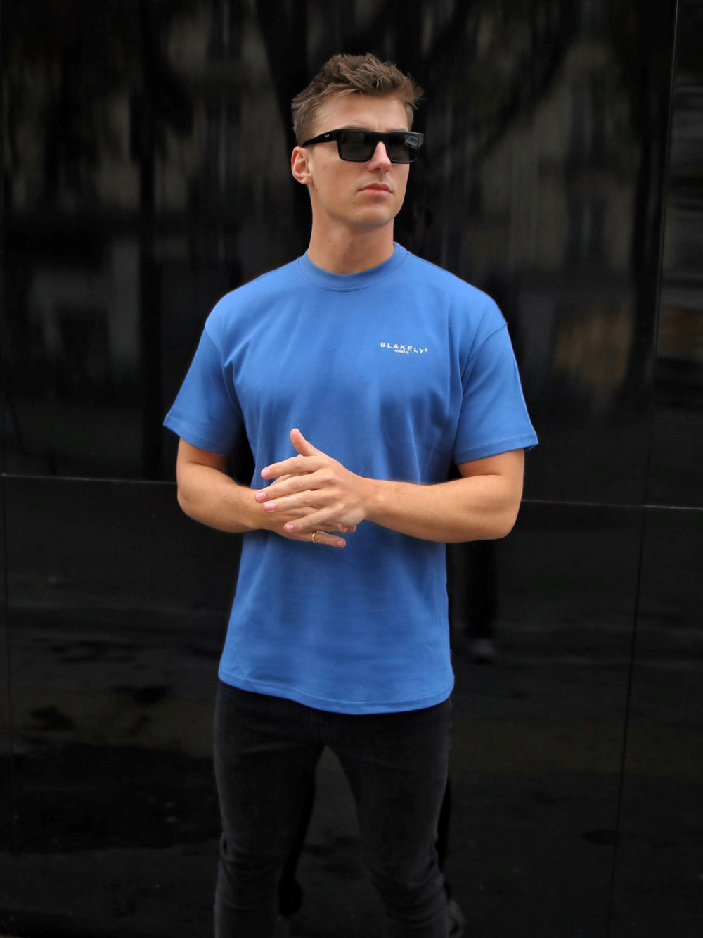 Mid Blue Blakely Members Relaxed T-Shirt | MKW914063