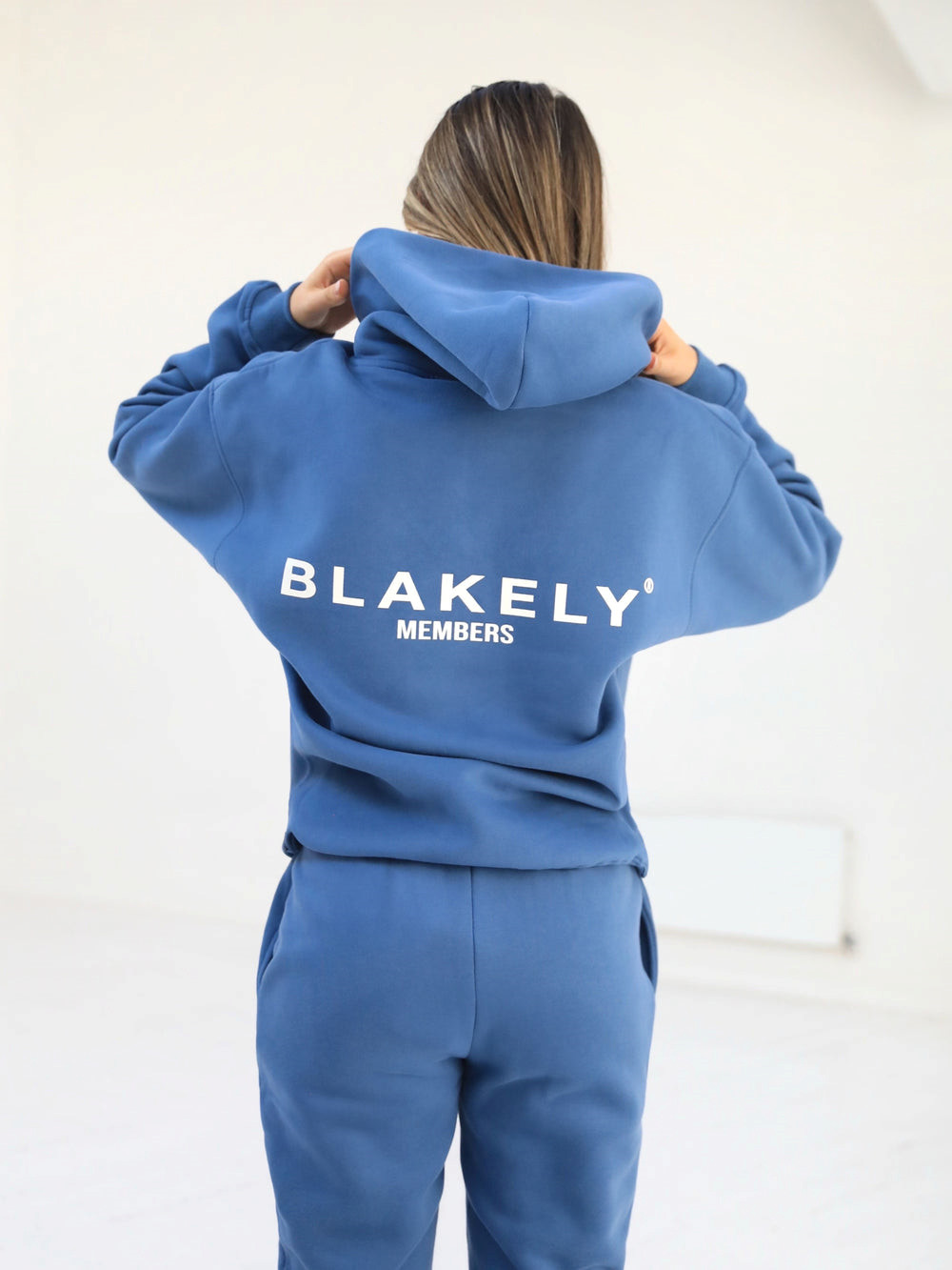 Mid Blue Blakely Women\'s Members Relaxed Hoodie | NRW263504