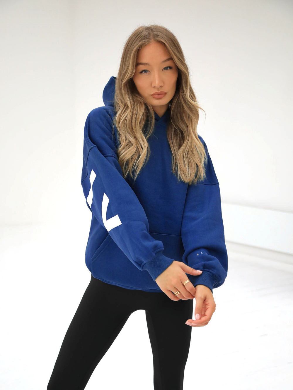 Midnight Blue Blakely Isabel Oversized Hoodie | XEZ025196