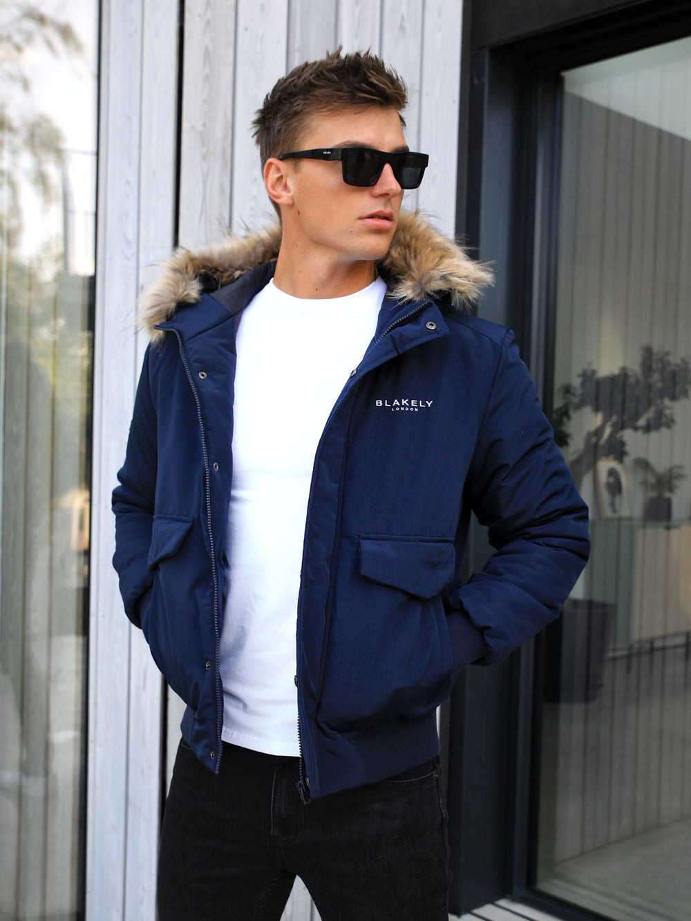 Navy Blakely Toronto Coat | AMG617089