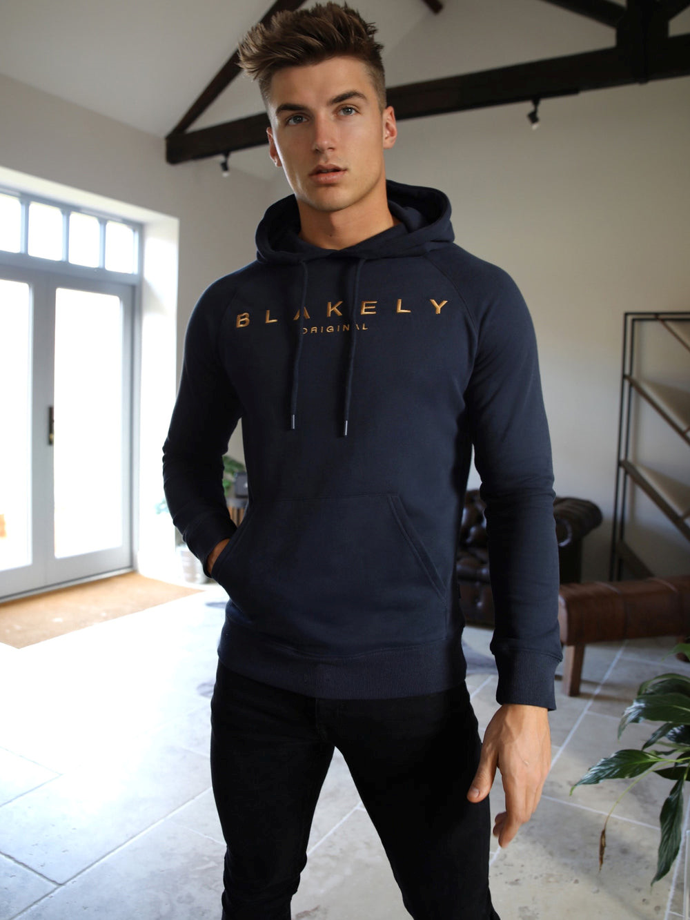 Navy Blakely Vatolla Hoodie | QDW917356