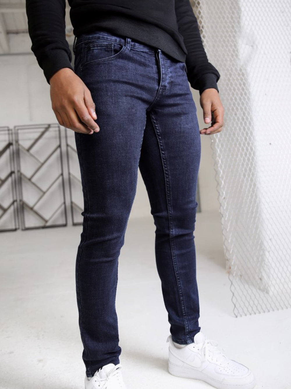 Navy Blakely Vol. 7 Skinny Jeans | GBL965271