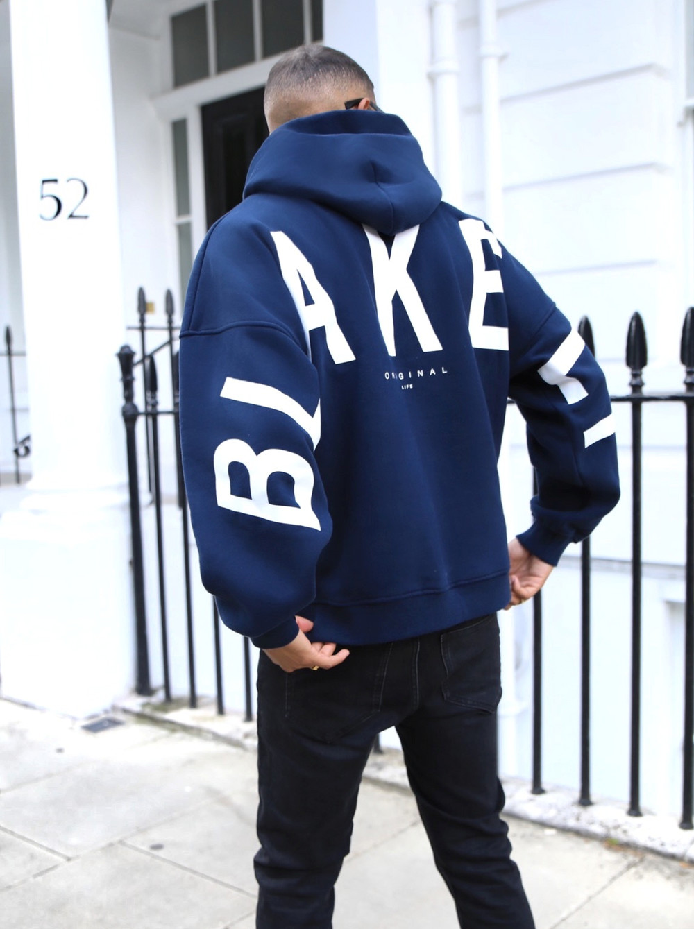 Navy Blue Blakely Idris Oversized Hoodie | NSA138495