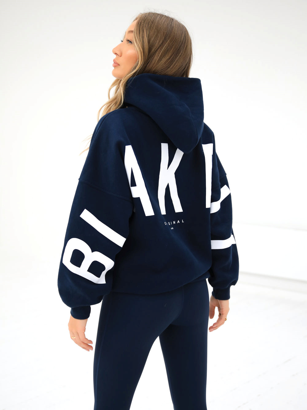 Navy Blue Blakely Isabel Oversized Hoodie | VXL032854