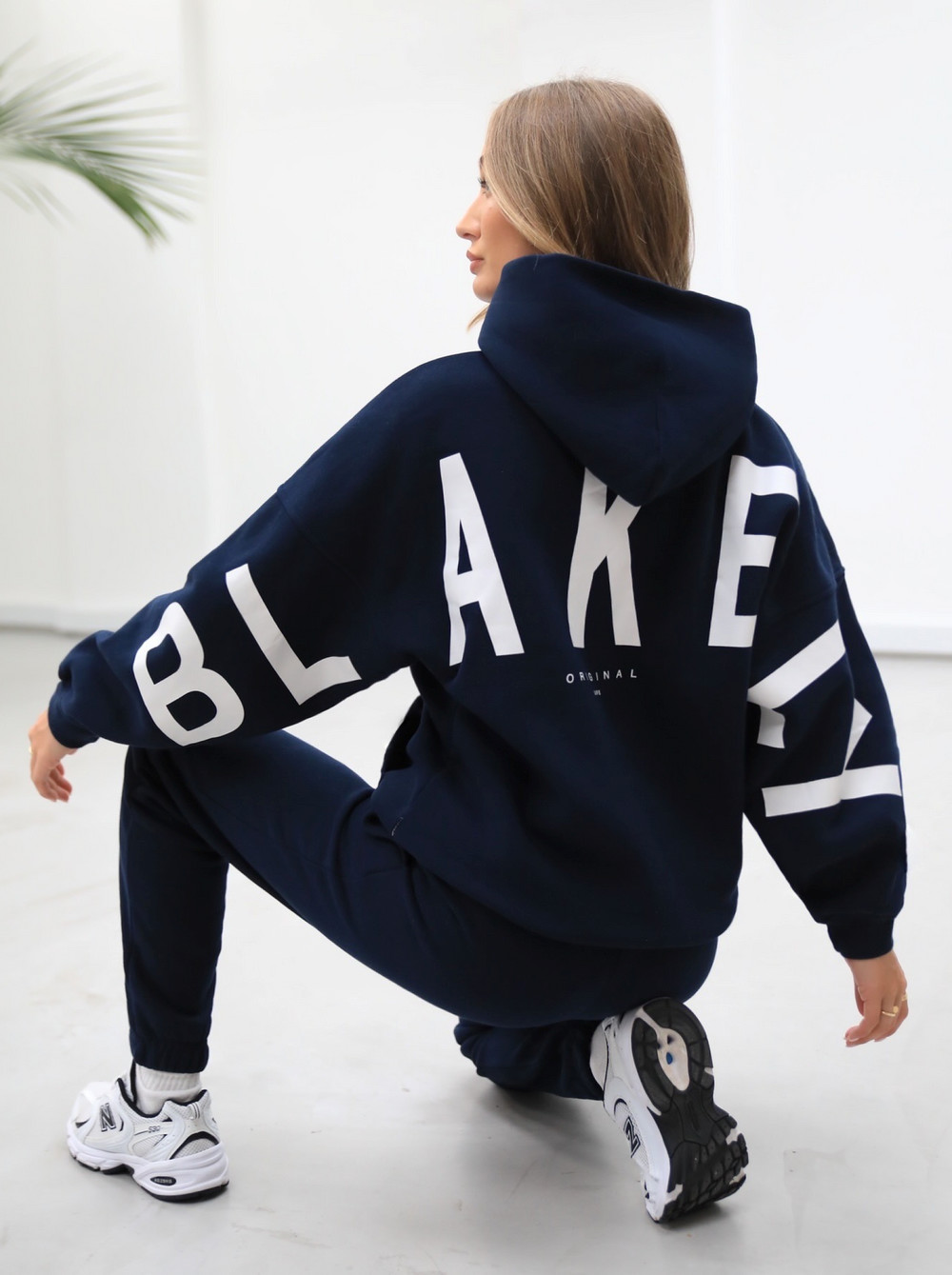 Navy Blue Blakely Life & Style Isabel Oversized Hoodie | GLZ387165