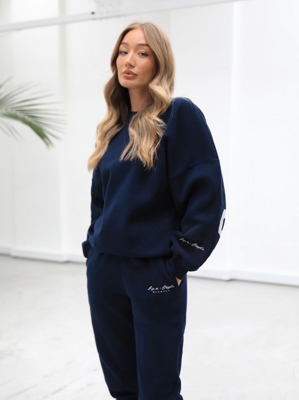 Navy Blue Blakely Life & Style Isabel Oversized Jumper | KIG023465