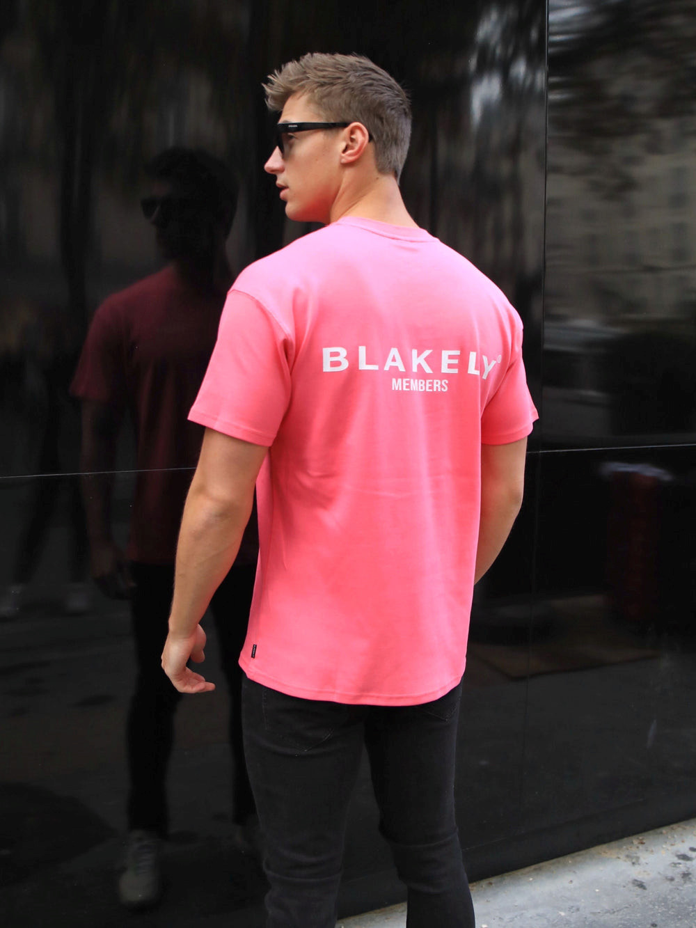 Neon Pink Blakely Members Relaxed T-Shirt | BMX312605