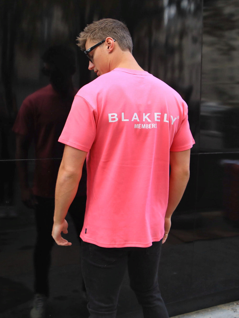 Neon Pink Blakely Members Relaxed T-Shirt | BMX312605