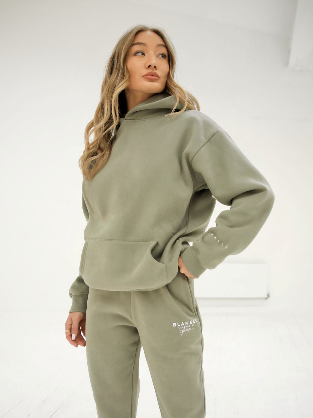 Olive Blakely LAX Women's Oversized Hoodie | CYZ176495