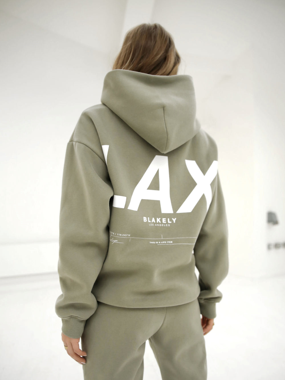 Olive Blakely LAX Women's Oversized Hoodie | CYZ176495