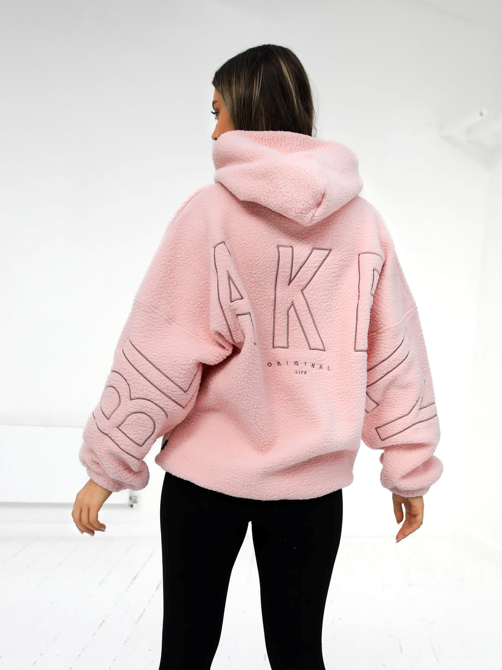 Pink Blakely Borg Isabel Oversized Hoodie | QZX837452