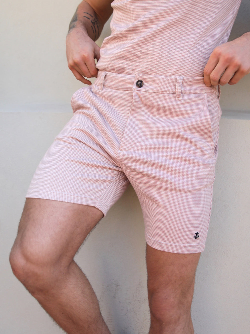 Pink Blakely Midar Check Shorts | PIO195634