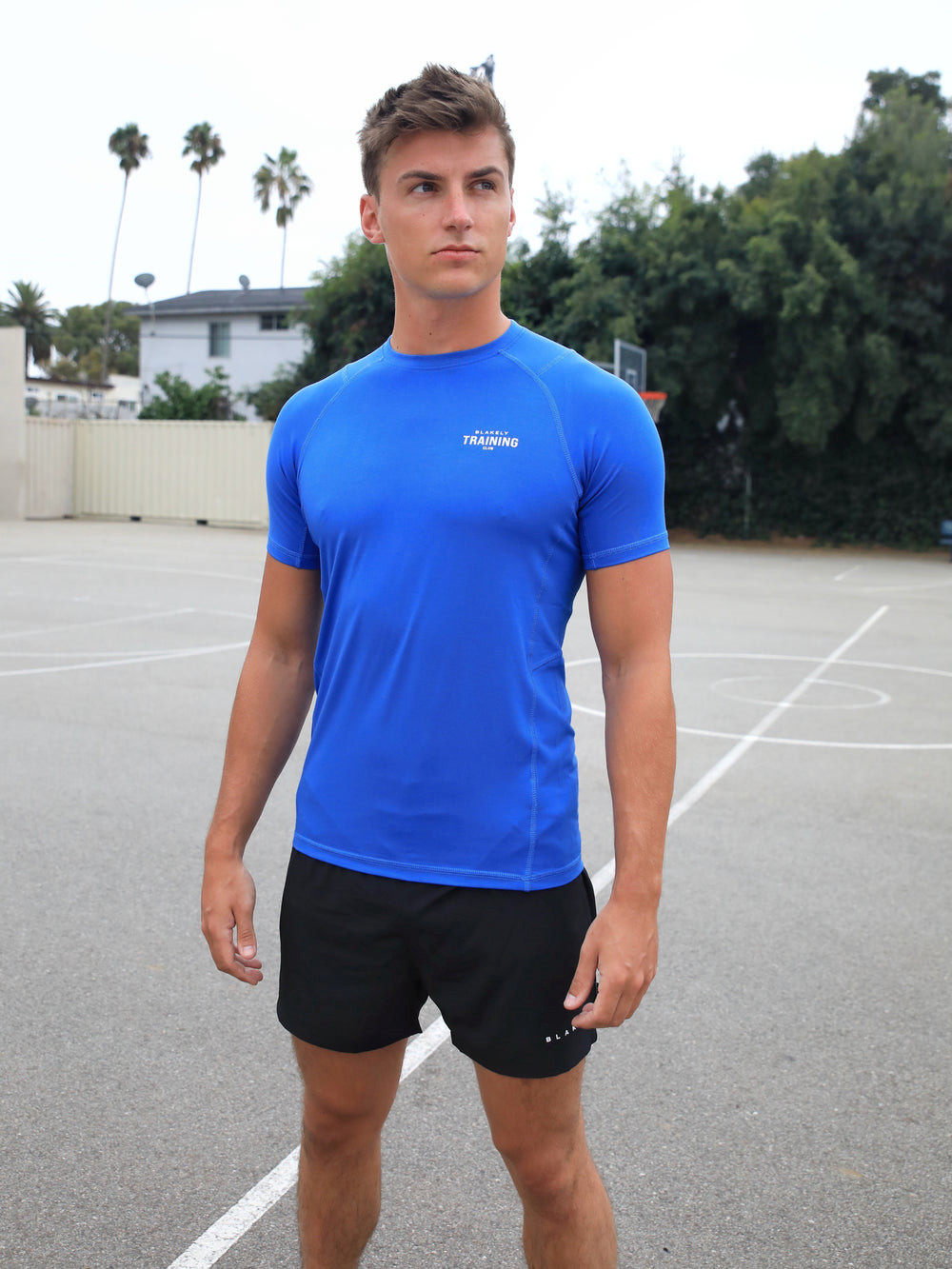 Primary Blue Blakely Slim Training T-Shirt | JDN071325