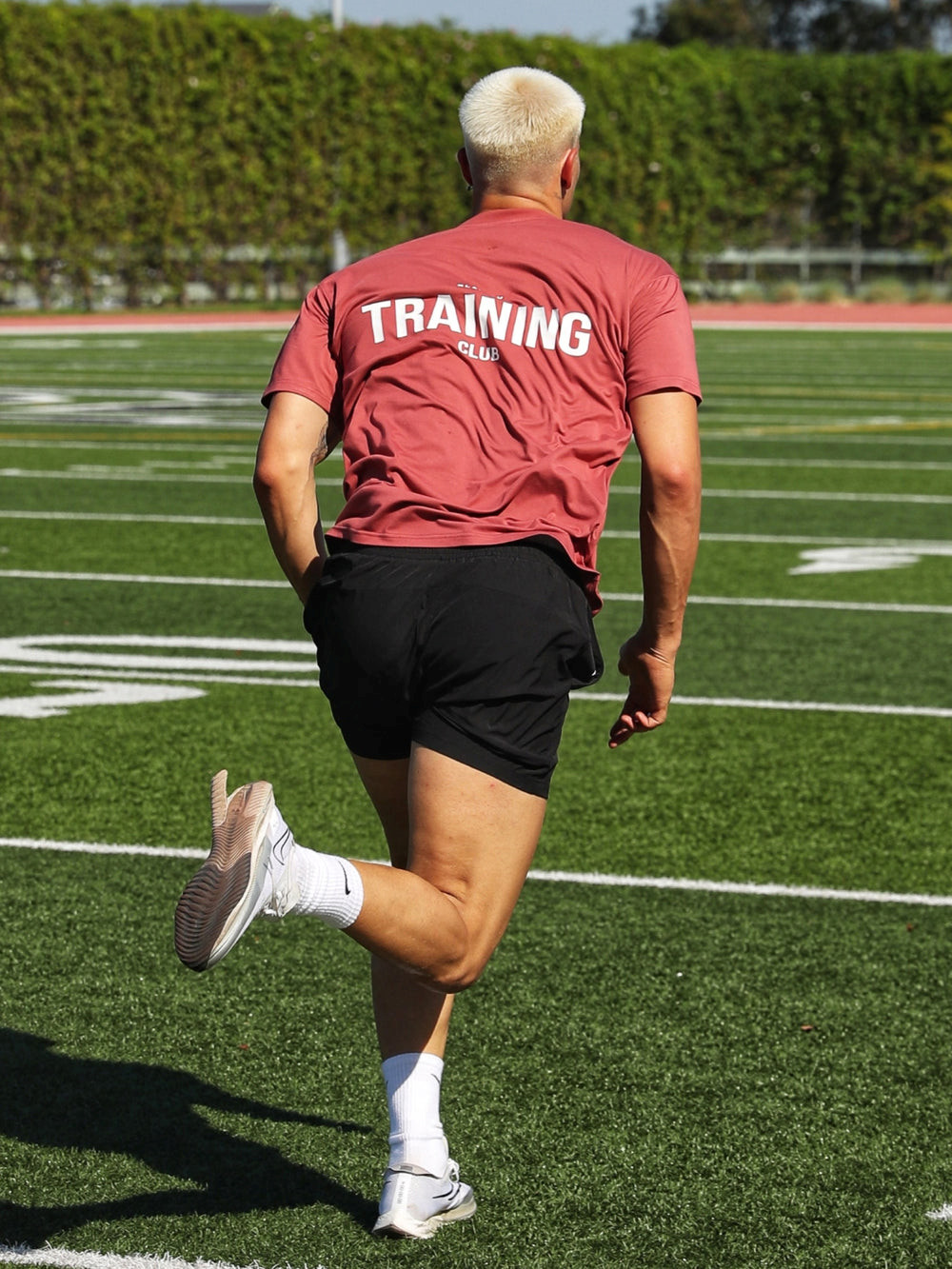 Rust Red Blakely Relaxed Training T-Shirt | CUR849327