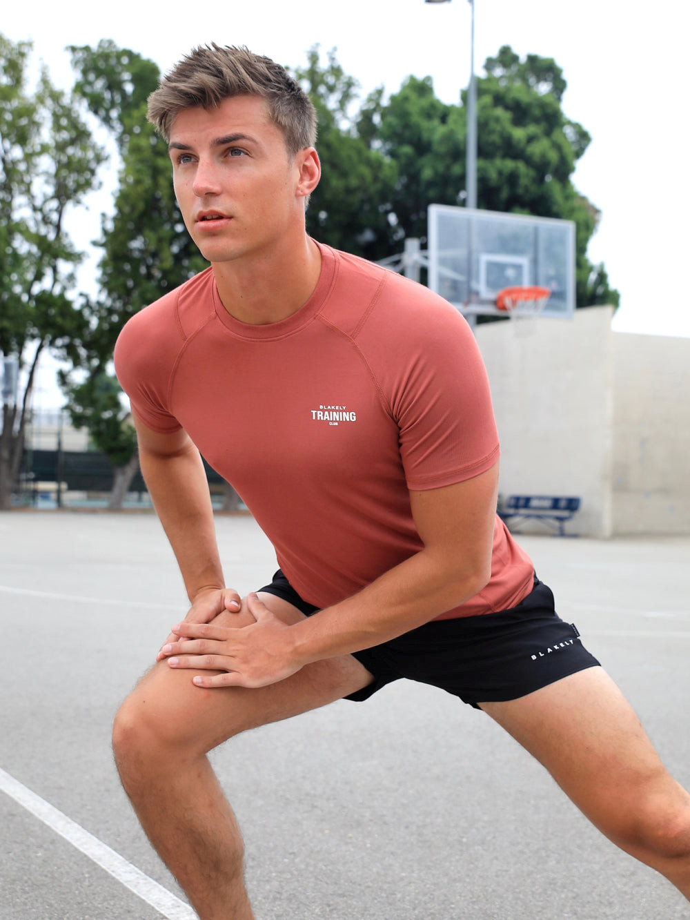 Rust Red Blakely Slim Training T-Shirt | NHL052687