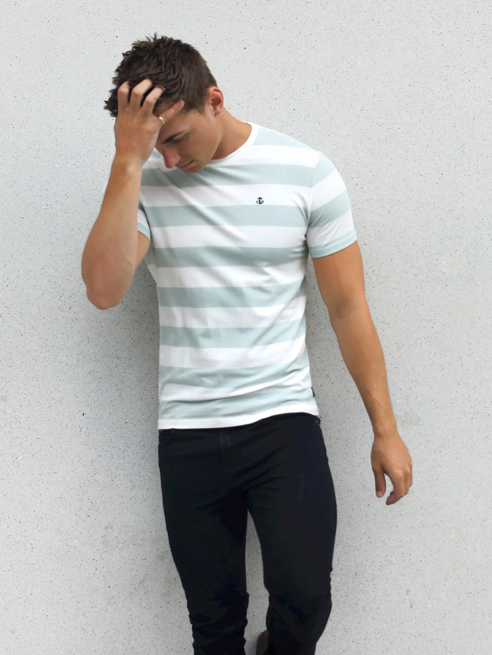 Sage Blakely Loano Stripe T-Shirt | MRT408193